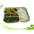 Aluminiumfolie Behälter / Mahlzeit-Kasten, Nahrungsmittelverpackung Aluminiumfolie Mittagessen-Kasten-Schulegebrauch Einwegmahlzeitbehälter